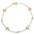 Foto de 10-656-169 - PULSERA CORAZONES CIRCONITA 18.5CM 18K**