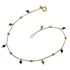 Foto de 10-656-144 - PULSERA PIEDRAS COLOR Y BOLAS 19CM 18K**