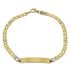 Foto de 10-439-076 - PULSERA PLACA BICOLOR 4MM 19CM (PLACA 8X30MM) (6,38gr) 18K**