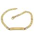 Foto de 10-439-076 - PULSERA PLACA BICOLOR 4MM 19CM (PLACA 8X30MM) (6,38gr) 18K**