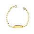 Foto de 45-058 - PULSERA BEBÉ PLACA BILBAO 2.5MM (PLACA 4.5X20MM) 12CM (1,00gr) 18K