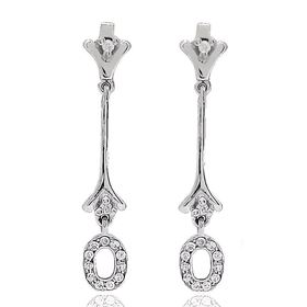 Foto de 54-10776P - PENDIENTES CIRCONITA 35MM PRESIÓN O.B. 18K