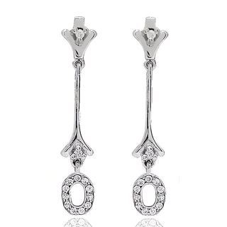 Foto de 54-10776P - PENDIENTES CIRCONITA 35MM PRESIÓN O.B. 18K