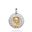 Foto de 26-AG309-1 - MEDALLA ORO Y PLATA BRILLANTE VIRGEN NIÑA 17MM FINOR
