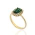 Foto de 28-030ES - SORTIJA ESMERALDA CIRCONITA 11MM 18K**