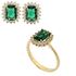 Foto de 28-030ES - SORTIJA ESMERALDA CIRCONITA 11MM 18K**