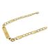 Foto de 10-391-040 - PULSERA PLACA VALENTINO 6MM (PLACA 7X32MM) 21CM (8,60gr) 18K
