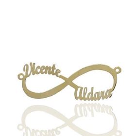 Foto de 13-121C - COLGANTE INFINITO DOS NOMBRES 40X13MM 18K