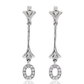 Foto de 54-10776P - PENDIENTES CIRCONITA 35MM PRESIÓN O.B. 18K