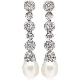 Foto de 71-2193-ES - PENDIENTES PERLA CIRCONITA 45MM PRESIÓN O.B. 18K