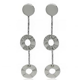 Foto de 14-3418B - PENDIENTES  CÍRCULOS 38MM PRESIÓN O.B. 18K