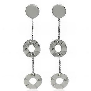 Foto de 14-3418B - PENDIENTES  CÍRCULOS 38MM PRESIÓN O.B. 18K