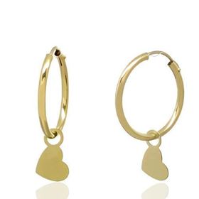 Foto de 00-1635-14 - CRIOLLAS CORAZÓN 5MM 1X14MM 18K