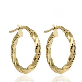 Foto de 04-439-25 - CRIOLLAS RETORCIDAS BRILLO 3X25MM EXTERIOR 18K