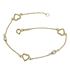 Foto de 10-139-3428 - PULSERA CORAZONES-PERLAS 7-3MM 19CM (1,80gr) 18K