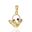 Foto de 00-1681 - COLGANTE CESTA PIEDRAS COLOR 12MM 18K