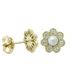 Foto de 71-6434P - PENDIENTES FLOR PERLA-CIRCONITA 7MM PRESIÓN 18K