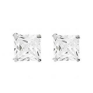 Foto de 18-AG147128 - PENDIENTES PLATA CIRCONITA CUADRADA 8X8