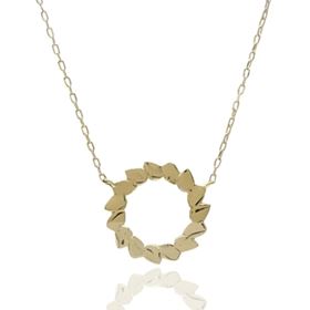 Foto de 71-12653G - GARGANTILLA MATE-BRILLO 12MM 42CM (ANILLA A 5CM) 18K