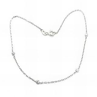 Foto de 25-0054T - TOBILLERA PLATA CHATONES CIRCONITA 3MM 26CM