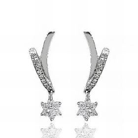 Foto de 71-2584P - PENDIENTES CIRCONITA 24MM PRESIÓN O.B. 18K