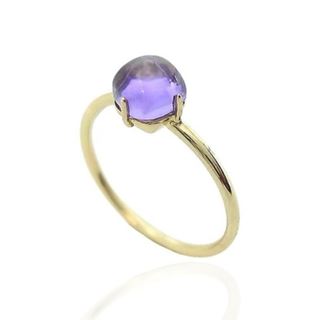 Foto de 90-6283MS - SORTIJA PIEDRA MORADA 7MM 18K 