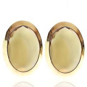 Foto de 71-4504F - PENDIENTES PIEDRA COLOR FUMÉ 17MM 18K