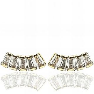 Foto de 05-4446 - PENDIENTES TREPADORES BAGUETTE CIRCONITA 10MM 18K