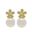Foto de 71-11971P - PENDIENTES FLOR-PERLA 13MM 18K