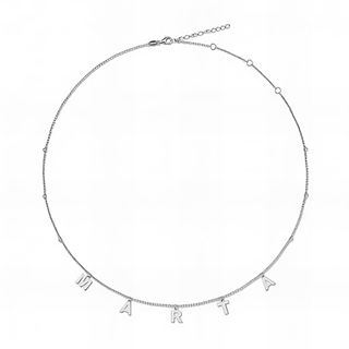 Foto de 18-AG420513 - GARGANTILLA PLATA NOMBRE 42CM (ALARGADOR 3CM)