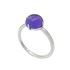 Foto de 90-6291SM - SORTIJA PIEDRA MORADA 8MM O.B. 18K