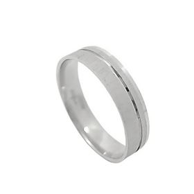 Foto de 10-351-540-16 - ALIANZA DOS FILOS BRILLO CONFORT 4.5MM O.B. 18K