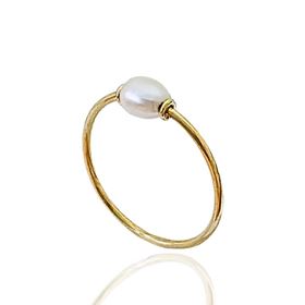 Foto de 05-5285S - SORTIJA PERLA 4.5MM 18K**