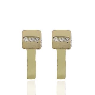 Foto de 99-PT822C - PENDIENTES CIRCONITA 13MM CATALÁN 18K