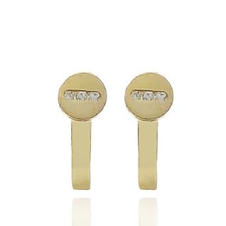 Foto de 99-PT824C - PENDIENTES CIRCONITA 13MM CATALÁN 18K