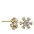 Foto de 40-7403 - PENDIENTES FLOR CIRCONITA 8.5MM 18K
