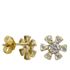 Foto de 40-7403 - PENDIENTES FLOR CIRCONITA 8.5MM 18K