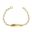 Foto de 88-1618 - PULSERA BEBÉ PLACA 1X1 2.5MM (PLACA 4.6X20MM) 12CM (1,17gr) 18K