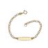Foto de 88-1608 - PULSERA BEBÉ PLACA (PLACA 4X20MM) 12CM (1,23gr) 18K