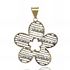 Foto de 10-472-038 - COLGANTE FLOR BICOLOR 33MM 18K