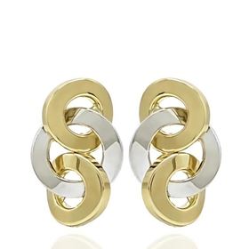 Foto de 71-11059 - PENDIENTES NUDO BICOLOR 16MM CATALÁN 18K