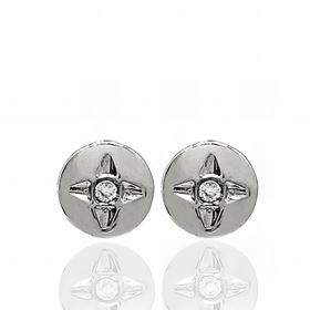 Foto de 71-8414B - PENDIENTES CIRCONITA 5MM O.B. 18K