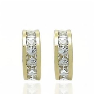 Foto de 71-2248 - PENDIENTES CIRCONITA CARRIL 5X14MM CATALÁN 18K