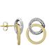 Foto de 71-10067 - PENDIENTES NUDO BICOLOR CIRCONITA 16MM 18K