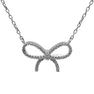 Foto de 25-0075G - GARGANTILLA PLATA LAZO CIRCONITA 13MM 40CM (ALARGADOR 5CM)