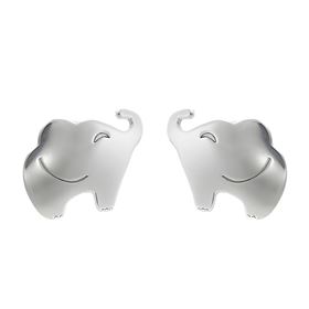Foto de 35-772112 - *OFERTA* PENDIENTES PLATA ELEFANTE 8MM