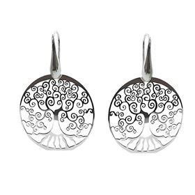 Foto de 35-43410 - *OFERTA* PENDIENTES PLATA ÁRBOL DE LA VIDA 46MM