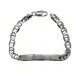 Foto de 20-GRP180 - PULSERA PLATA PLACA ANCLA 9MM 21CM (PLACA 9X40MM)