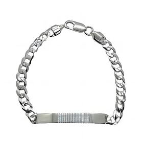 Foto de 20-GSBC150 - PULSERA PLATA PLACA BARBADA 5MM 18.5CM (PLACA 5.5X35MM)