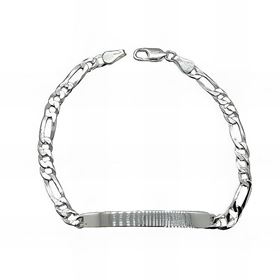 Foto de 20-GSBC31150 - PULSERA PLATA PLACA 3X1 5MM 18.5CM (PLACA 5.5X35MM)